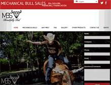 Tablet Screenshot of mechanicalbullsales.com